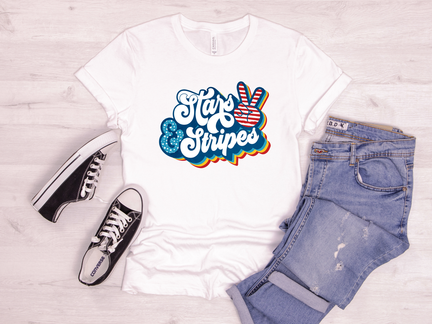 4th of July Stars and Stripes Tee Shirt