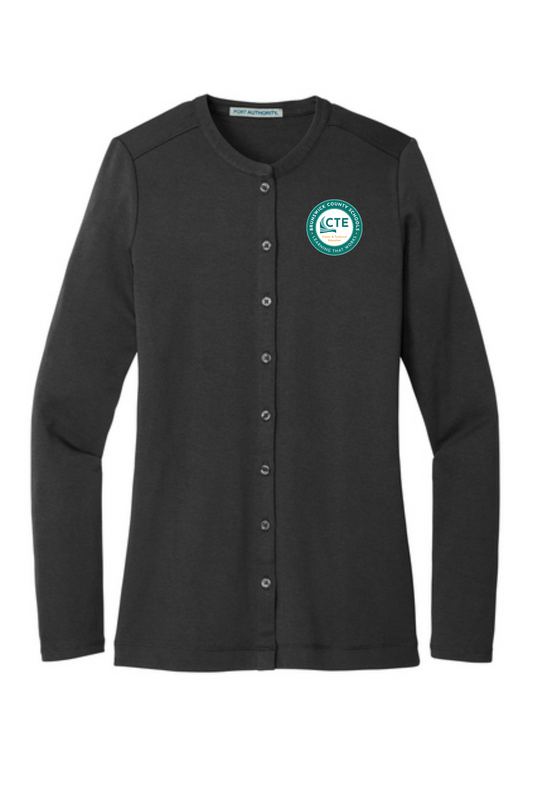 CTE Button Cardigan - Embroidered