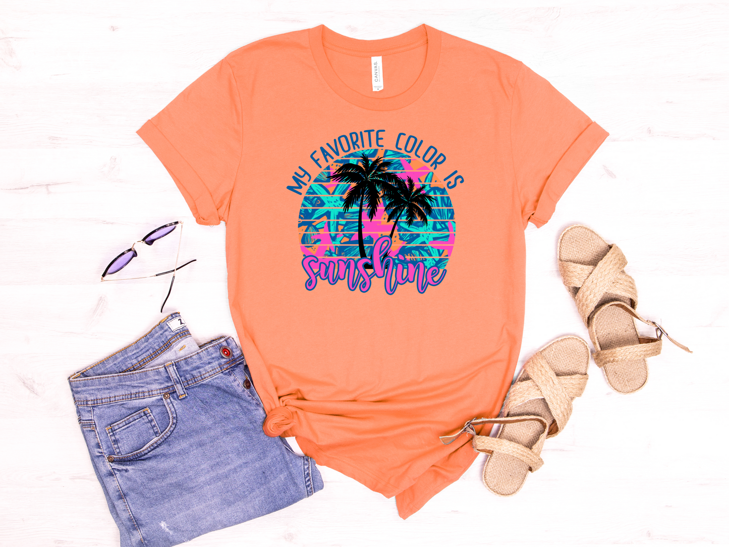 My favorite color is Sunshine Summer Tee Shirt