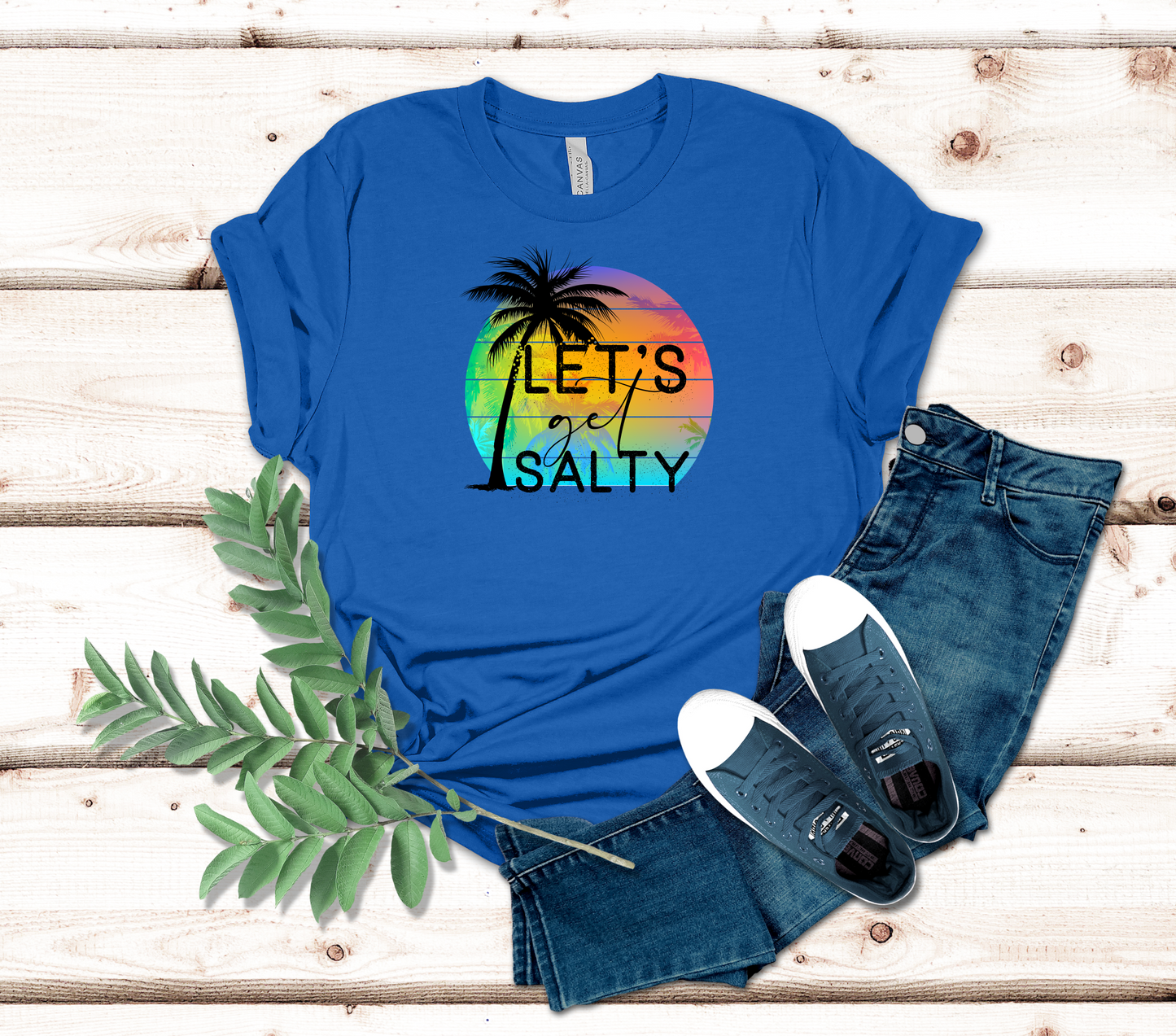 Lets Get Salty Summer Tee Shirt